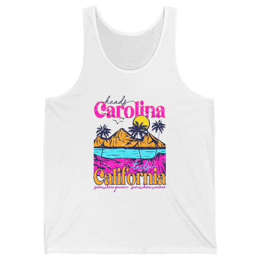 Heads Carolina Tail California Western Summer Beach Paradise Unisex Jersey Tank