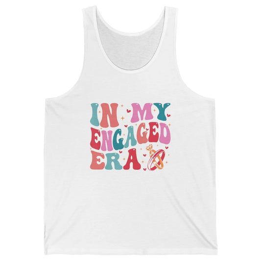 In My Engaged Era Boho Groovy Bridal Shower Party Wedding Unisex Jersey Tank