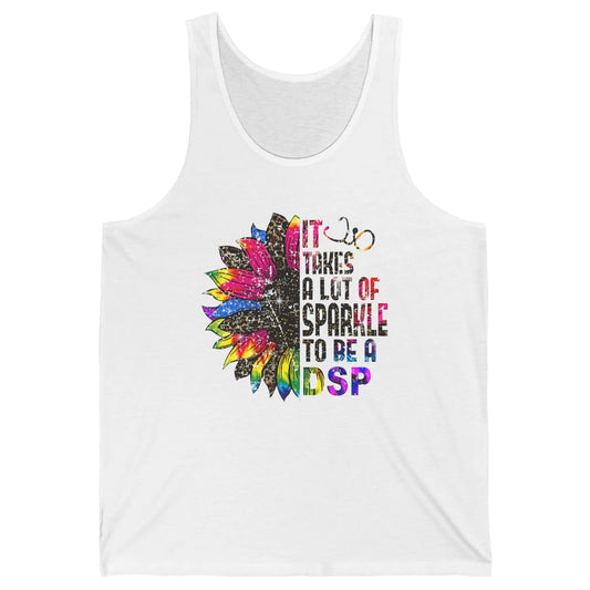 Sunflower DSP Take Sparkle To Be Direct Support Professional Unisex Jersey Tank