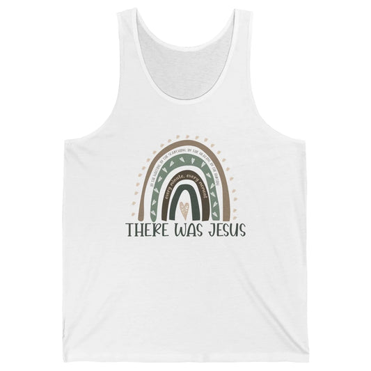 Retro Rainbow In Every Minute There Was Jesus Christian Gift Unisex Jersey Tank