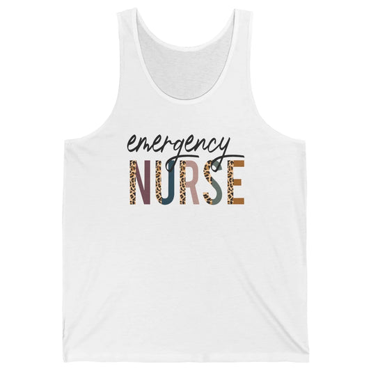 Emergency Nurse Leopard Nurse Gift Unisex Jersey Tank
