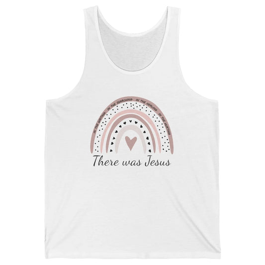 Retro Rainbow In Every Minute There Was Jesus Christian Gift Unisex Jersey Tank