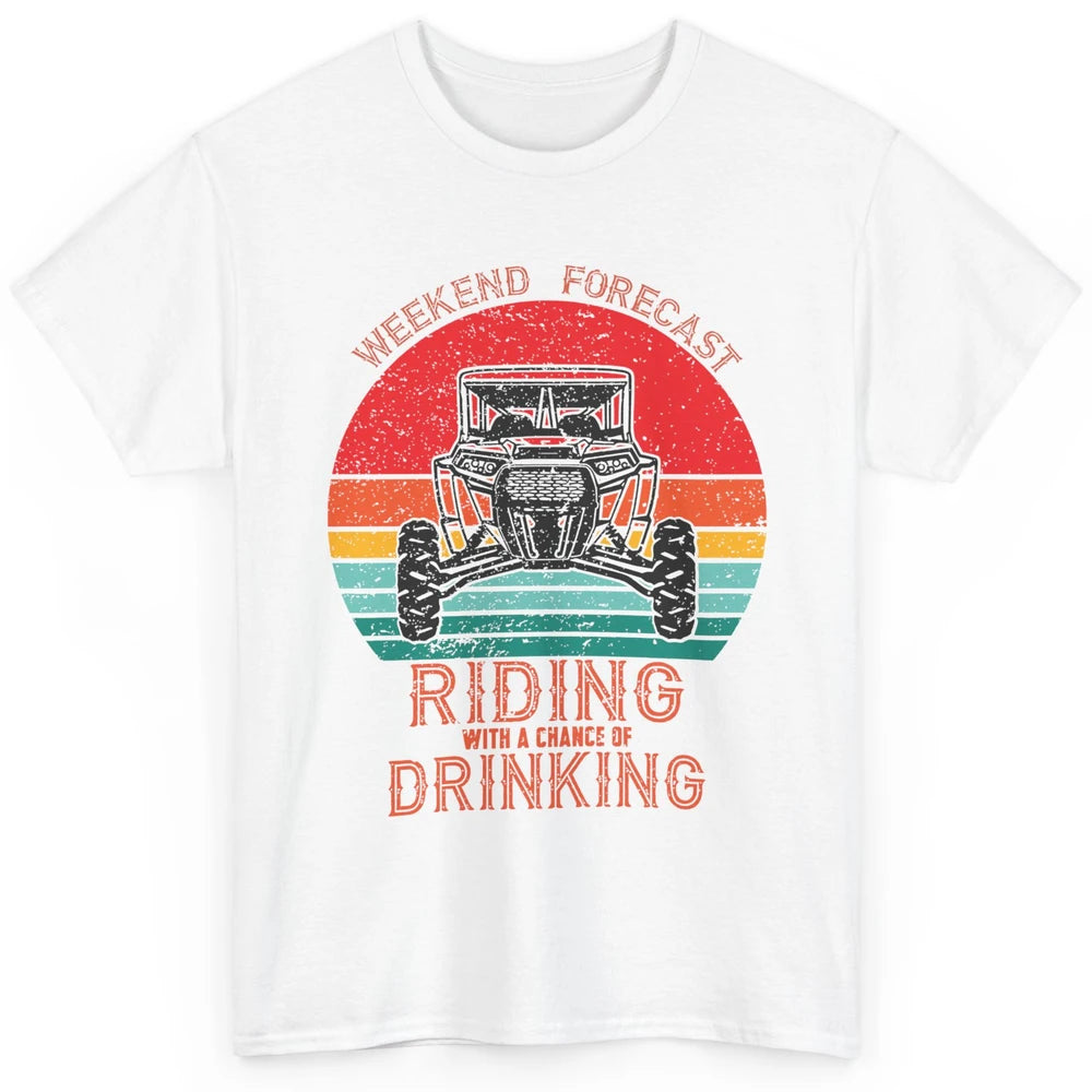Vintage UTV Weekend Forecast Drinking Mud Riding SXS Life Classic Unisex T-Shirt