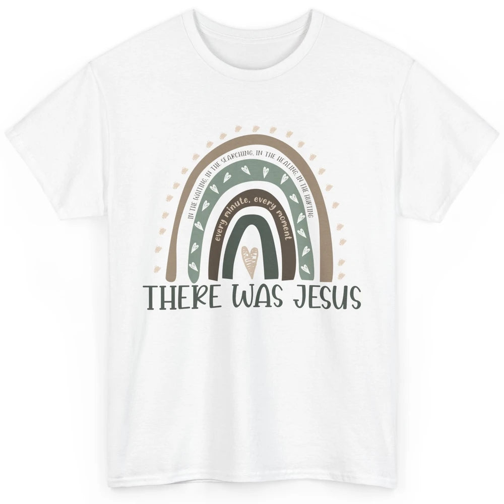 Retro Rainbow In Every Minute There Was Jesus Christian Gift Classic Unisex T-Shirt