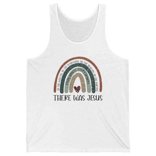 Retro Rainbow In Every Minute There Was Jesus Christian Gift Unisex Jersey Tank