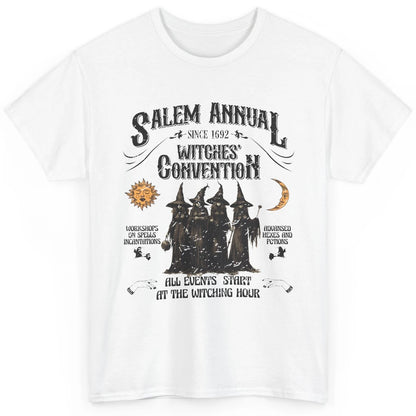 Retro Salem Annual Witches Convention Halloween Witch Magic Classic Unisex T-Shirt